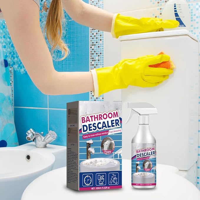 Bathroom Descaler Foam Cleaner, 2026 New Foam Spray Cleaner, Multipurpose Stubborn Stains Remover for Kitchen Bathroom, Hard Water Stain Remover for Home Use (1 Pcs)
