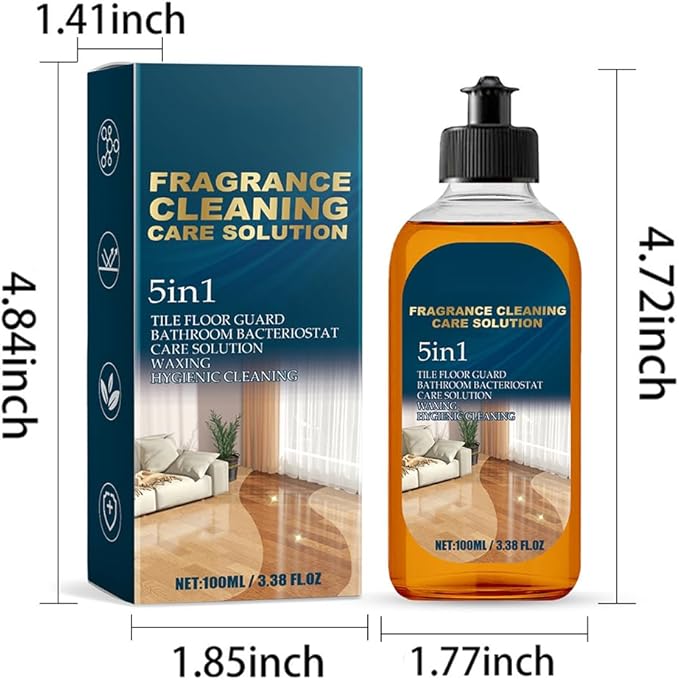 2026 New 5 In 1 Floor Cleaner, Fast-Drying Fragrance Cleaning Care Solution, Multi-Surface Floor Cleaner Stain & Odor Remover Floors Cleaners, Restore Hardwood Floors Shine (4Pcs)