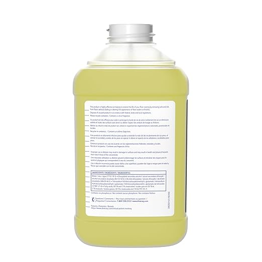 Diversey 94996466 Prominence Heavy Duty Floor Cleaner, Commercial General Purpose Daily Cleaning Solution, J-Fill Liquid Concentrate, Citrus Scent, 2.5-Liter