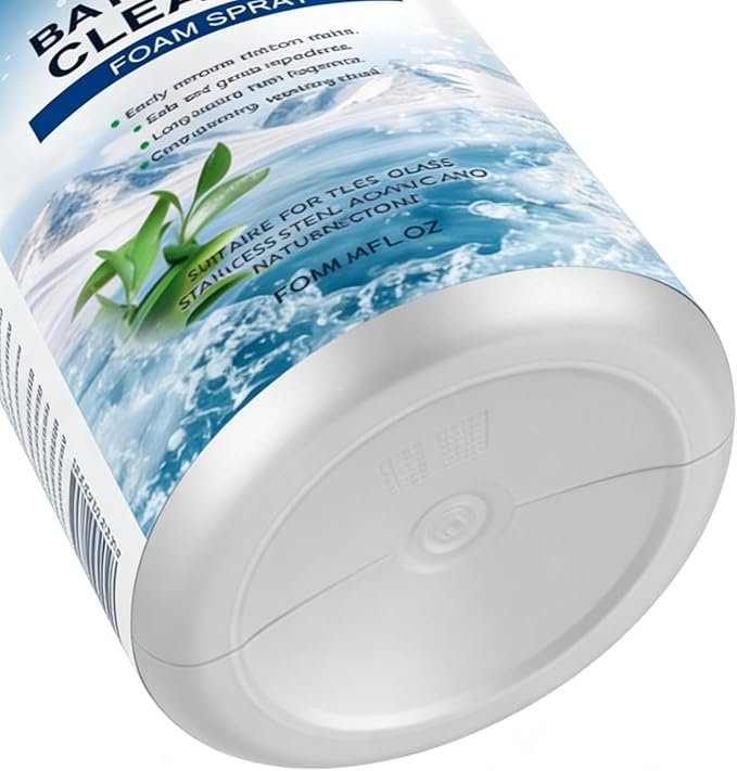 Powerful Foam Cleaner, Hard Water Spray, 1.3x1.3x6.02 Inches Stain Remover with Multipurpose Action, Bathroom Faucet Cleaner, Foaming Cleaners with Easy Spray, Home Tile for Deep Cleaning