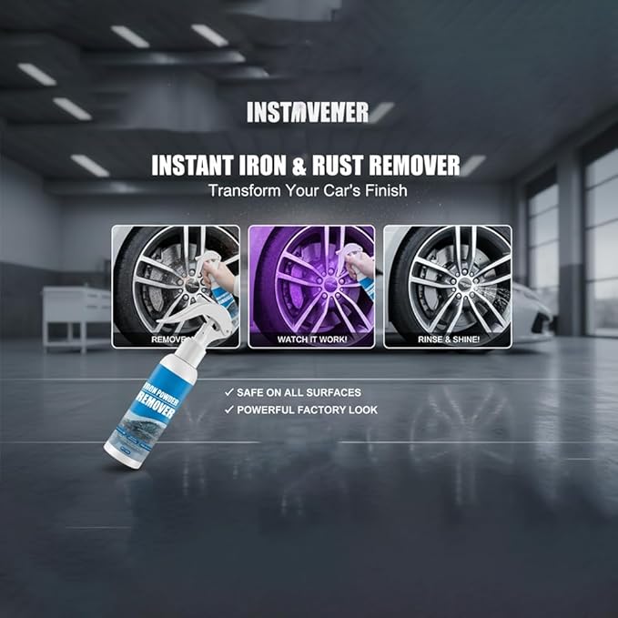 2026 New Multi-functional Quick-Acting Rust Removal Spray, Rust Removal Spray for Metal, Fast-Acting Formula for Tools, Leaves Primed Surface Ready to Paint, Furniture & Household Surfaces (1PC)