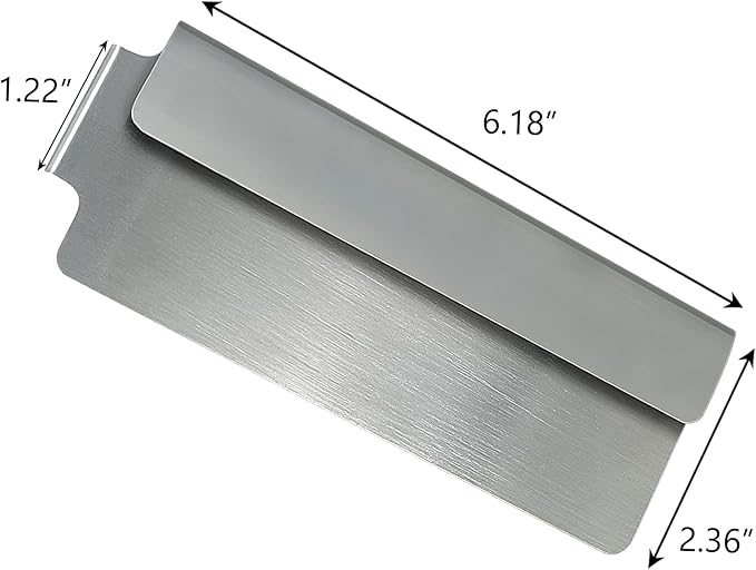 Grease Trap for Blackstone Griddle, Stainless Steel Rear Grease Gate for Blackstone Flat Top Griddle and Other Grills, Grease Gate Blocker Food from Falling into Rear Grease Trap Cup Food Filter