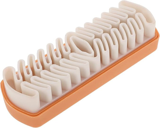 Ipetboom Soft Rubber Suede Shoe Brush Cleaner for Boots and Sneakers, Portable Small Scrub Brush with Rubber Eraser for Leather and Nubuck Cleaning, Entryway Shoe Care Tool
