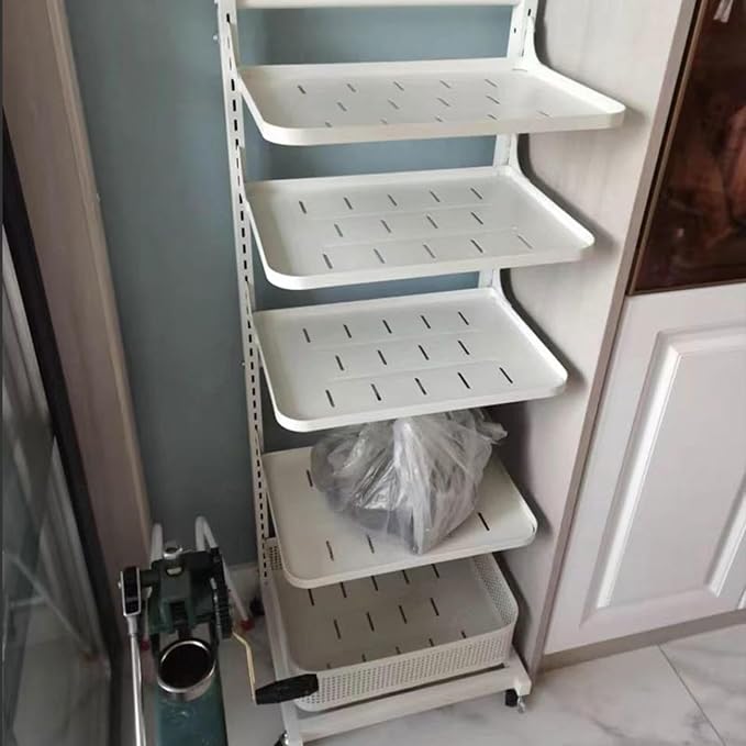 Pan Lid nizer for Kitchen Cabinet Shelf Storage Black 5 Boards with 1 Basket.