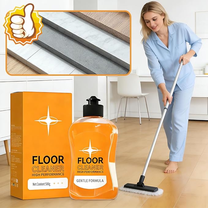 RAINPOT Floor Cleaner for Mopping, 17 fl oz Multi-Surface Floor Cleaning Solution, Streak-Free & Quick Dry Formula for Hardwood, Tile, Laminate & Vinyl Floors (1 PACK)