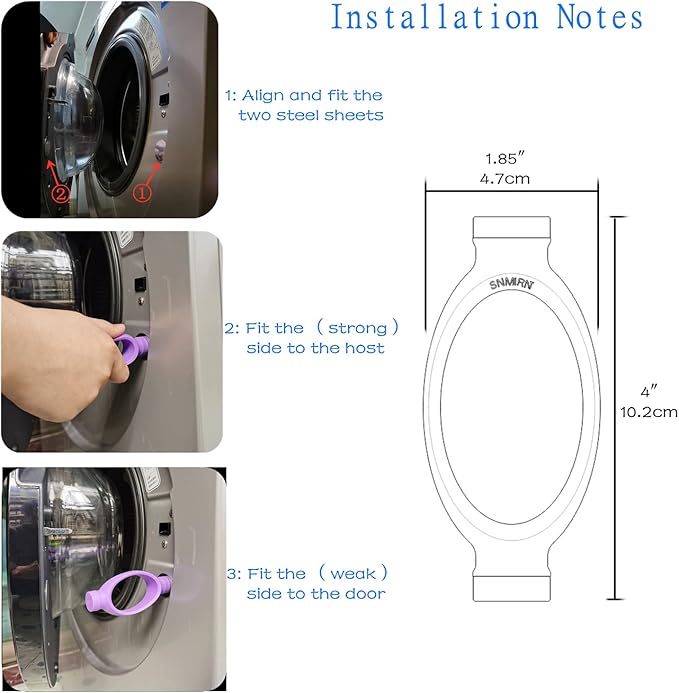 washing machine door prop,prevent holdy moldy Helps your Washer Dry Properly to Prevent Odors (dark grey) (Purple;)