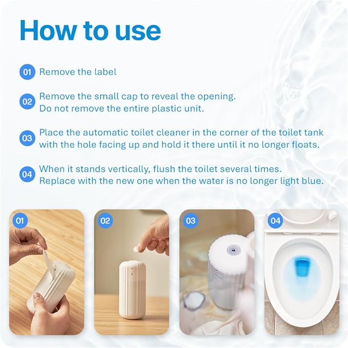Fresh & Fresh Automatic Toilet Bowl Cleaners - 69 Bottles(UPTO 2500 FLUSHES/Bottle), Commercial and Residential Cleaner 3-4 MONTH Lasting Toilet Bowl Cleaner Bottle