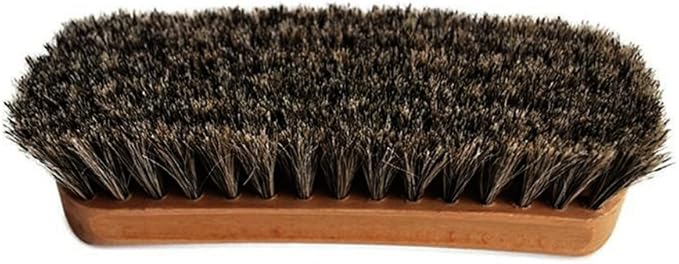 5" Mongolian Horsehair Shine Brush with Wood Handle (1 Pack, [5" Long] Horsehair Brush)
