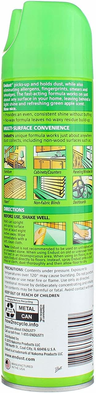 Endust Multi-Surface Dusting and Cleaning Spray, 10 Ounce