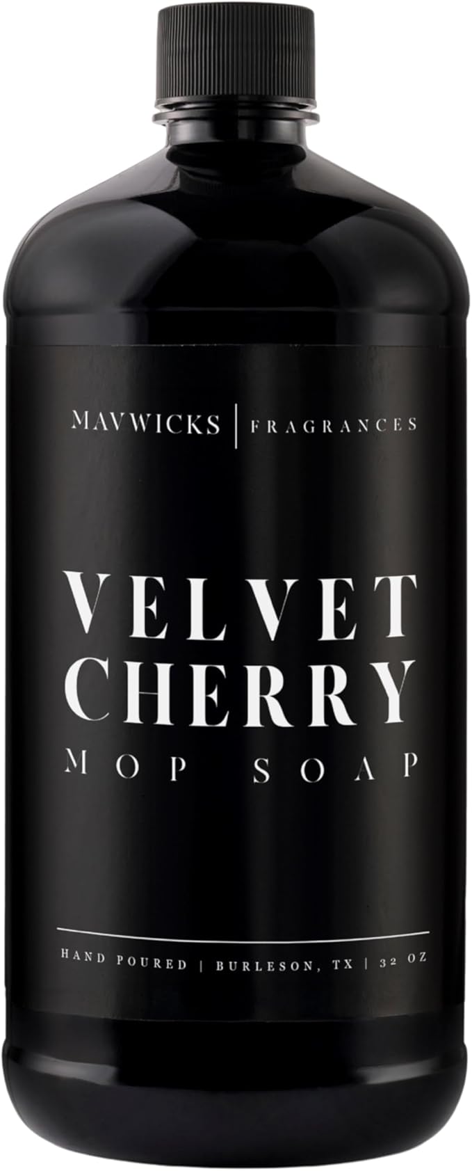 Mavwicks Fragrances - Luxury Mop Soap (Velvet Cherry) 32 Oz – Velvet Cherry Scented Floor Cleaner for Mopping – Pet Safe, Best Smelling Mop Detergent for All Surfaces
