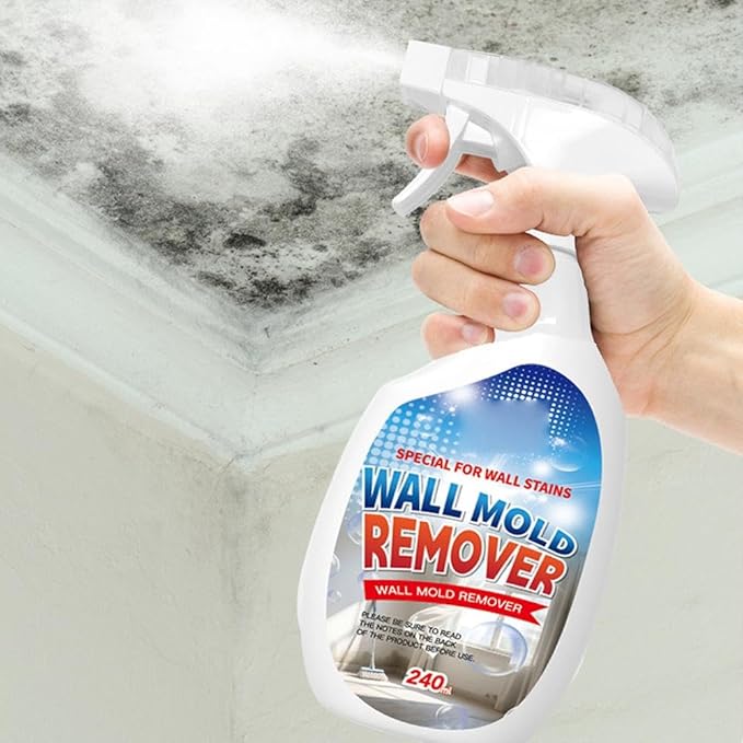 Wall Mold Remover Spray - Multi Surface Cleaning Solution for Painted Walls, Wood, Tile & Fabric, Highly Effective Stain & Dust Remover for Bathroom & Kitchen, Long Lasting Protection (3pcs)