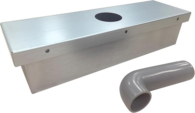 Grease Box for Restaurant Canopy Hood Exhaust Fan Galvanized Sheet Hood Accessories for Restaurant (4 Pack)