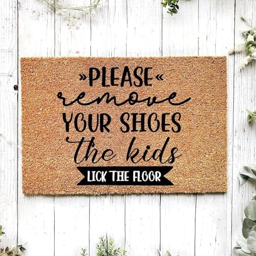 Please Remove Your Shoes Mat Add Charm to Your Home with a Fall Doormat Outside Indoor Area Rugs Front Door Mats for Outdoor Entrance 18x30 inch
