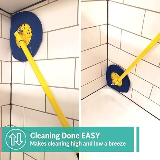 CHOMP! Scouring Pads Refill Pack: 5 Minute CleanWalls 2 pak Bathroom Shower Tile Glass Fiberglass Soap Scum Hardwater Stains Calcium