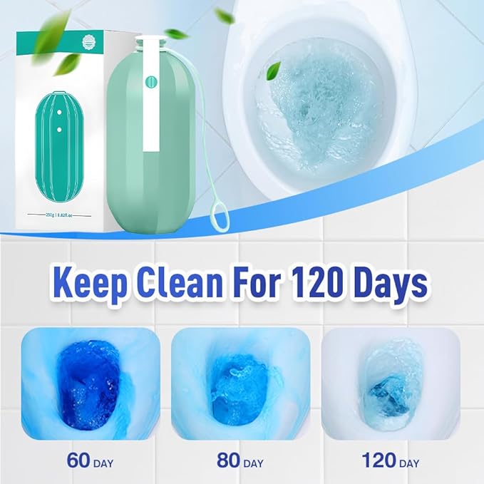 Toilets Bowl Cleaning, 2025 New Automatic Toilet Cleaner, Continuous Deep Lasting Cleaning System Fresh Scent (8.82 FL OZ, 3pcs)