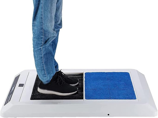 Shoe Cleaner Polisher, Sole Cleaning Machine, Entrance Shoe Brush Fully Automatic Dust- Workshop Cleaning, Deep Cleaning Without Leaving Traces, for Hotel Entrance Hall Sales Cente