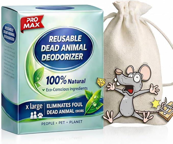 Animal Odor Eliminator for Strong Odor Remover, Dead Animal Smell Eliminator- Safe Indoor & Outdoor Use, Natural Odor Remover, Fresh & Effective
