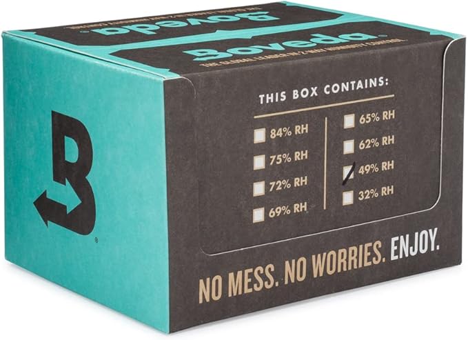 Boveda High-Absorbency 49% Two-Way Humidity Control Packs for Music Instruments in Extreme Humidity – 12 Pack – Size 40 – Moisture Absorbers for Instrument Cases – Prevent Warp – Individually Wrapped