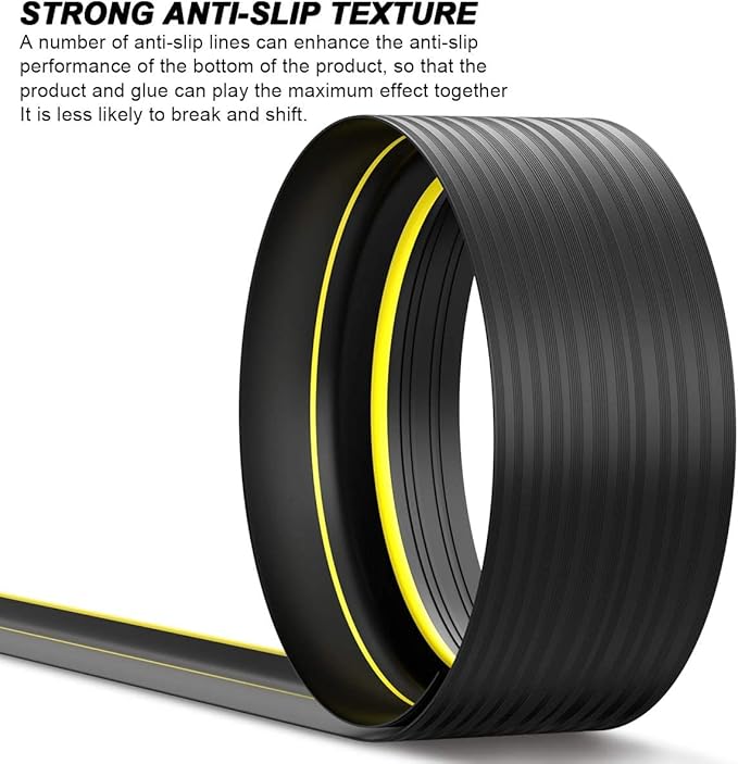Jin&Bao Universal Garage Door Threshold Seal Strip 10FT Kit, Bottom Waterproof Rubber Weather Stripping Replacement（Orange, 1 Adhesive）