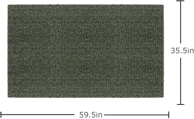 Clean Machine 10376915 Astroturf Dirt Trapper Doormat 35.5" x 59.5", Flair Evergreen