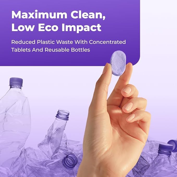 Clean Spray Cleaner for Ovens - Multipurpose Foam Cleaning System - The Solution for Every Stain, All-Purpose Cleaning Spray with Concentrated Cleaning Tablets (1Bottle+12PCS Tablets)