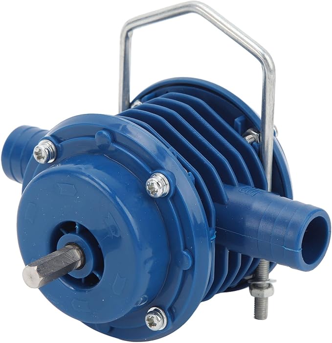 Mini Self Priming Hand Drill Water Pump, Heavy Duty Electric Centrifugal Pump for Cleaning Ponds, Pools, Draining Basements, Irrigating Gardens, Fueling and Discharging Oil
