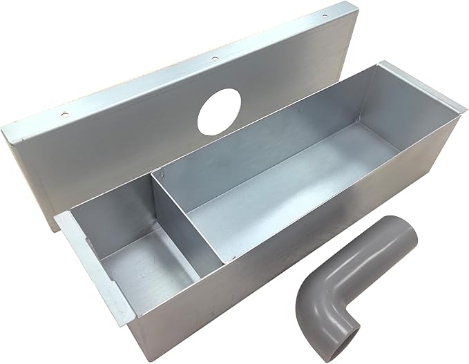 Grease Box for Restaurant Canopy Hood Exhaust Fan Galvanized Sheet Hood Accessories for Restaurant (4 Pack)