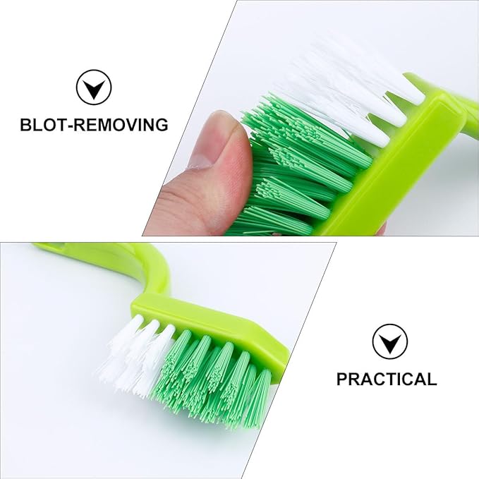 Didiseaon 2pcs Cleaning Brush Set for Floor and Wall Dust Removal Plastic Household Cleaning Tools for Kitchen Sink Carpet Random Color