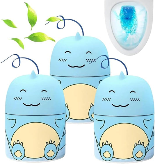 3Pcs Dinosaur Toilet Bowl Cleaner Bottle, Automatic Toilet Tank Cleaner for Long-Lasting Cleaning and Deodorizing, 2026 Upgraded Cute Dinosaur-Shaped Gel Freshness for Bathroom (3*Ocean Flavor)