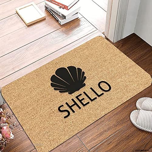 Welcome Mats for Front Door Outdoor Entry Shello Doormat Doormat Non Slip Mat for Home Indoor Farmhouse Funny Kitchen Rugs Patio Greeting Front Porch Rugs 16x24 inch