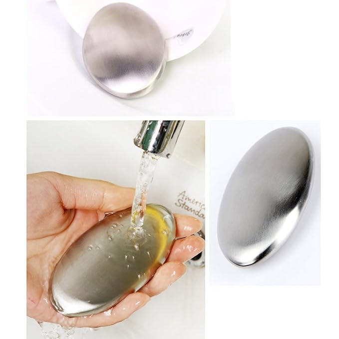 Odor Remover Kitchen Bar Eliminating Odor Remover Stainless Steel Soap with Holder