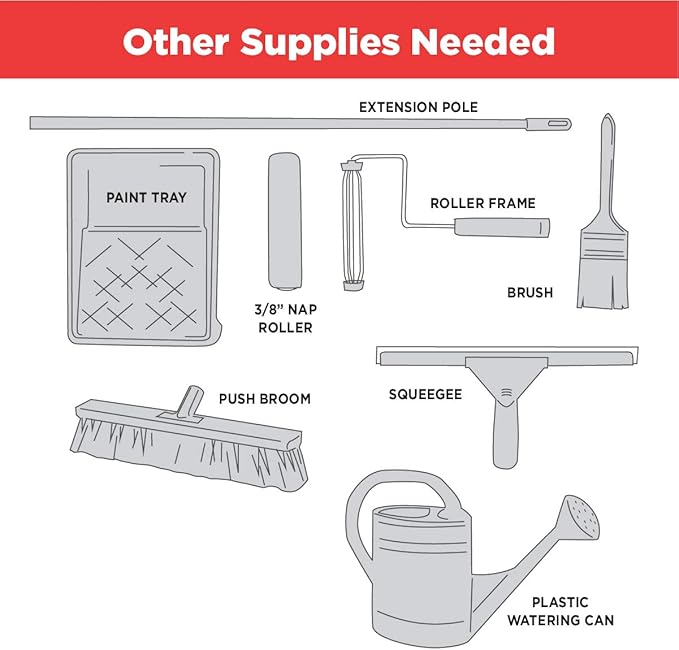 Rust-Oleum 261846 EPOXYSHIELD Garage Floor Coating Kit, 2.5 Car, Gloss Tan