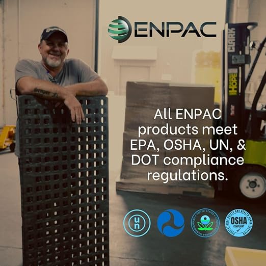ENPAC 1-Gallon Jug Dispenser ENSORB Granular Absorbent, Oil Clean Up, Floor Dry Powder for Spill Cleanup, White, Landfill Safe, Lightweight