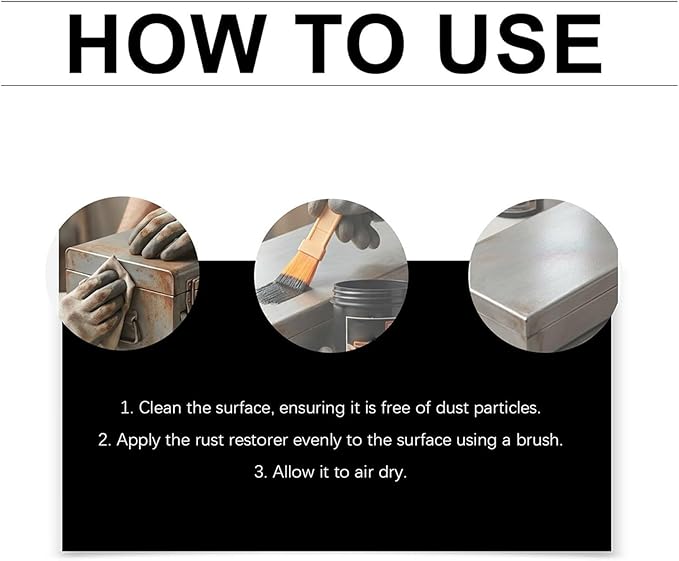 Rust Converter, Vehicle Iron Powder, 6.5x6.5x6.3cm, Rust Remover Solution, Metal Cọrrosion Trẹatment, Stain Elimination Gel, For Cars Furniture Plumbing Use