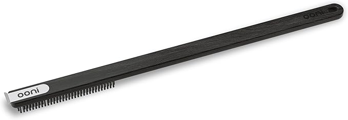 Ooni Wire Brush & Scraper – BBQ and Pizza Stone Cleaner, Grill Cleaner, Outdoor Cooking Tools, Barbecue Utensils - Long Handle