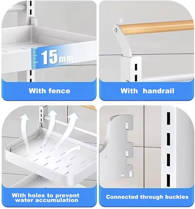 3 Tier Extendable Microwave Rack Stand Shelves for Kitchen Cupboards with Wheels Black Space Saving Kitchen Storage Solution.