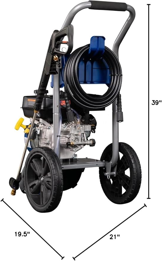 Westinghouse WPX3400 Gas Pressure Washer, 3400 PSI and 2.6 GPM, Onboard Soap Tank, Spray Gun and Wand, 5 Nozzle Set, for Cars/Fences/Driveways/Homes/Patios/Furniture