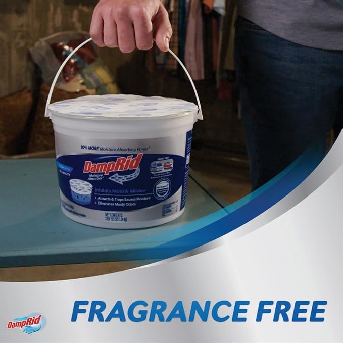 WM Barr Damp Rid Fg50t 2 Lb Frangrance Free Hi-Capacity Moisture Absorbers