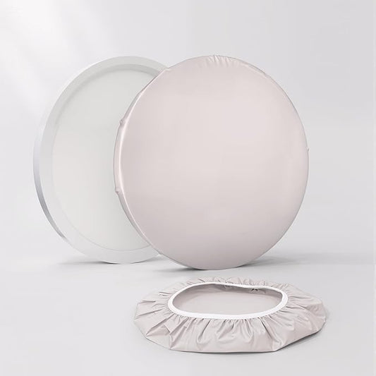 12" Ceiling Light Cover, 4 Pcs Flush Mount Light Fixture Cover, Fabric Ceiling Light Fixture Cover, Light Filters for Bedroom, Kitchen, Hallways/Entryways, Office (Light Dusty Pink)