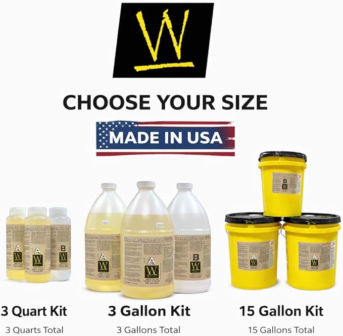 Polyaspartic 85 | High-Gloss, Protective, Polyaspartic Concrete Coating (3 Quart Kit)