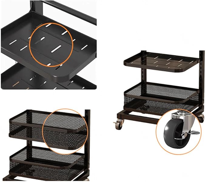 Kitchen Drawer nizer for Saucepan Lids and Plates Cupboard Storage Rack with Corner Placement Black Set of 3 Boards