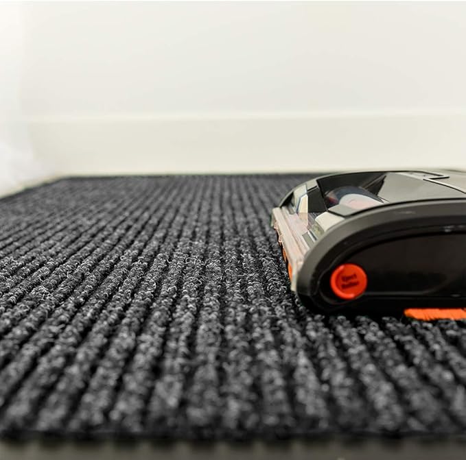 Notrax 109 Brush Step Carpeted Indoor/Outdoor Entrance Mat for Home or Office, 4' X 8', Absorbent Slip Resistant Heavy Duty Entry Mat, Charcoal, 109S0048CH