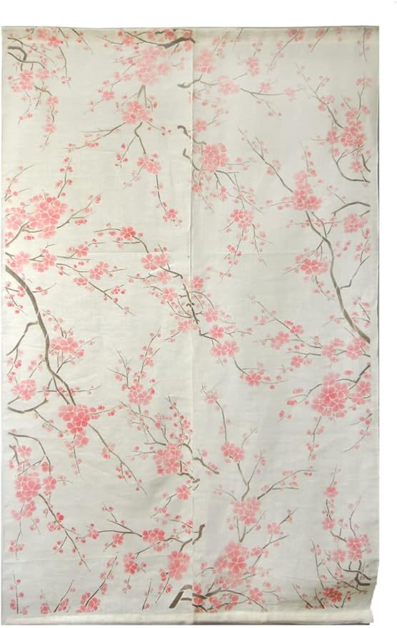 T-Trove Japanese Linen Noren Curtain – Hand-Dyed Woven Fabric Doorway Panel with Top Sleeve, Traditional Privacy Divider for Kitchen, Bathroom, Entryway – 35" x 58.5", Light-Filtering, Washable