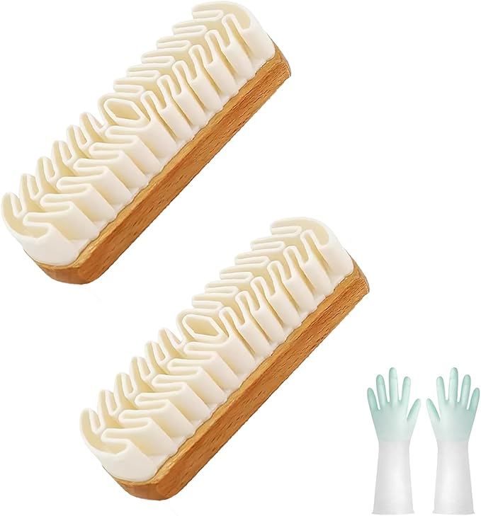 Magic Rubber Shoe Brush, 2026 New Lazy Shoe Brush, Suede & Boot Scrubbing Brush for Cleaning, Does Not Damage The Surface, Suitable for Cleaning Suede, Nubuck, Leather Shoes, Bags (2PC)