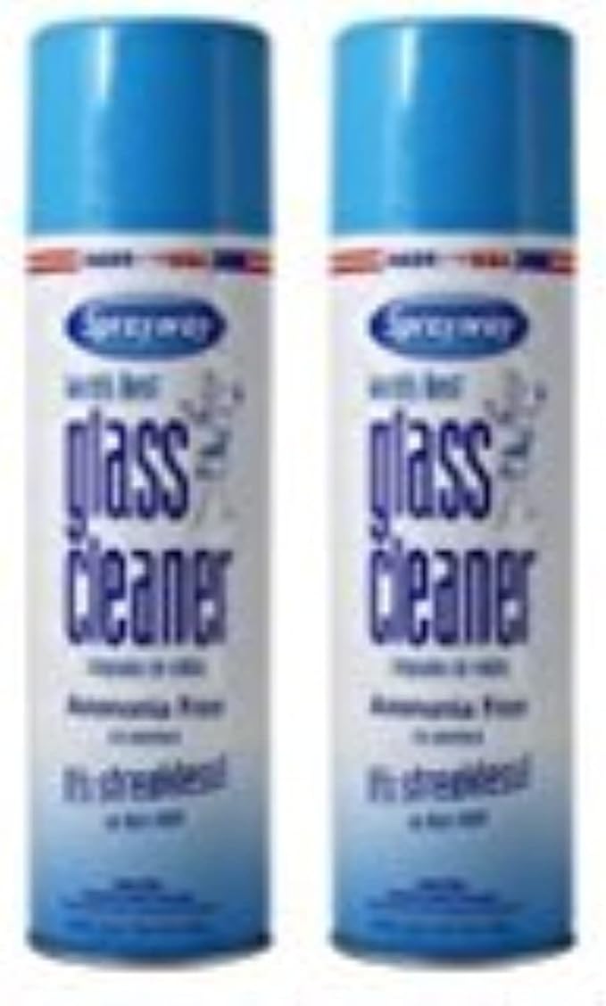 Sprayway Glass Cleaner Aerosol Spray, 19 Oz, Pack of 2