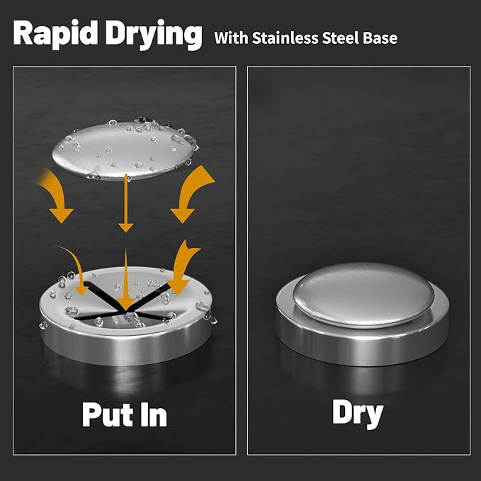 Stainless Steel Soap, Newness Stainless Steel Hand Odor Eliminator Remover with Base Tray, Odor Remover Bar for Fish Cleaner Onion Garlic Other Strong Scents from Hands Kitchen Gadgets Eliminating