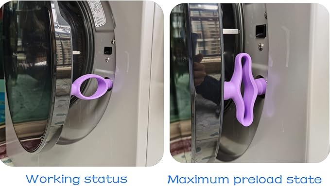 washing machine door prop,prevent holdy moldy Helps your Washer Dry Properly to Prevent Odors (dark grey) (Purple;)