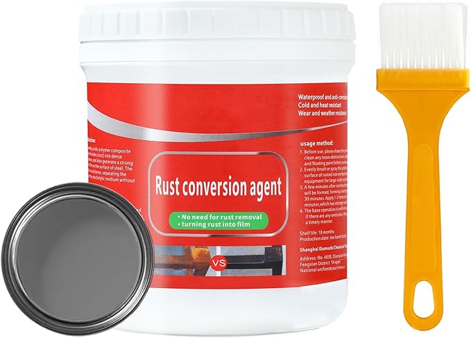 0.08 Gal Rust Remover for Metal, Rust Conversion Paint for Metal (Pack of 1,Gray)