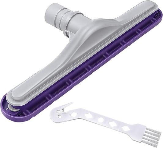 Replacement Floor Tool Compatible with Proteam E-Z Glide Backpack Vacuums 10 QT & 6 QT, Upgraded 14" Hard Surface Floor Tool for Commercial Cleaner Cleaning Brush (Nylon Brush, Purple Gray)