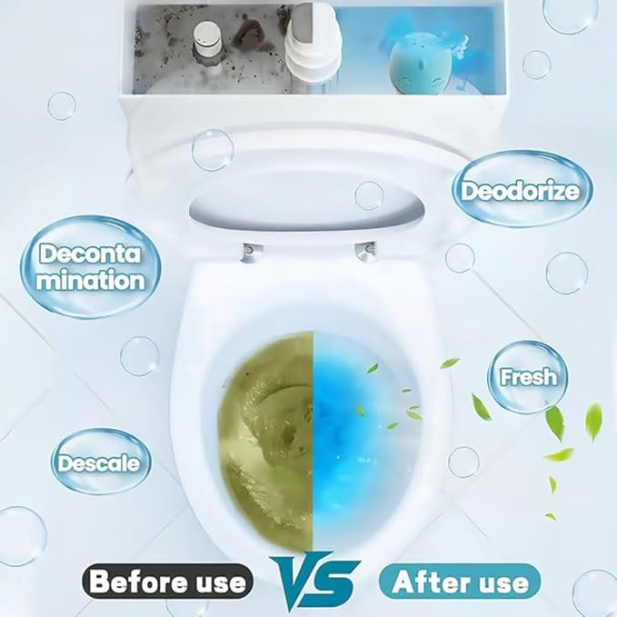 Dinosaur Toilet Bowl Cleaner Bottle, 2026 Upgraded Cute Dinosaur-Shaped Magic Automatic Toilet Tank Cleaner Bottle, Long-Lasting Bathroom Tank Crazy Cleaning Deodorizer Wonder(3pcs-Jasmine)